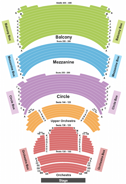 Overture Center for the Arts Book of Mormon Seating Chart